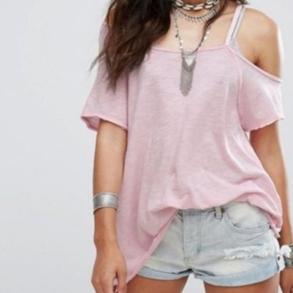 NWOT Free People Caroline Off The Shoulder Top
